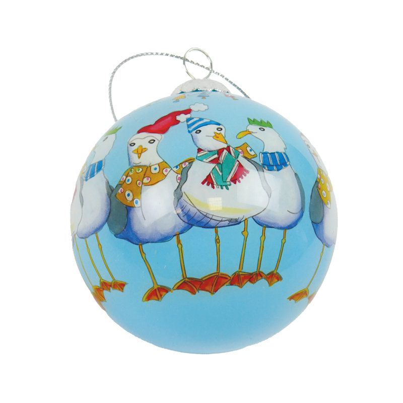 8cm Glass Animals Bauble