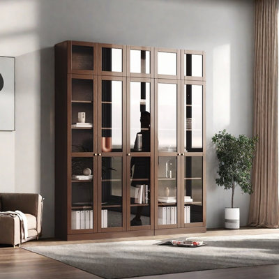 Modern solid wood high appearance level bookcase