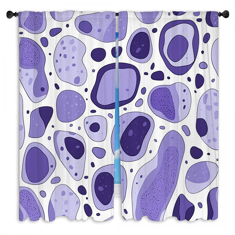 Rideaux à motif de galets - 2 panneaux, L 40 po x L 61 po