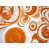 Orange/White Abstract