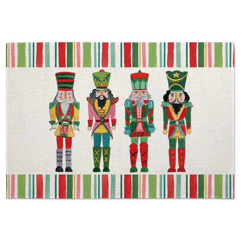 Ensemble de 4 napperons rectangulaires en mélange de coton The Holiday Aisle®