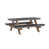 Navy Blue Top/Antique Mahogany Base