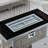 43" Propane Gas Fire Pit Table, 60000 BTU, Rectangular,Open Weave Wicker,with Glass Wind Guard-1125177160