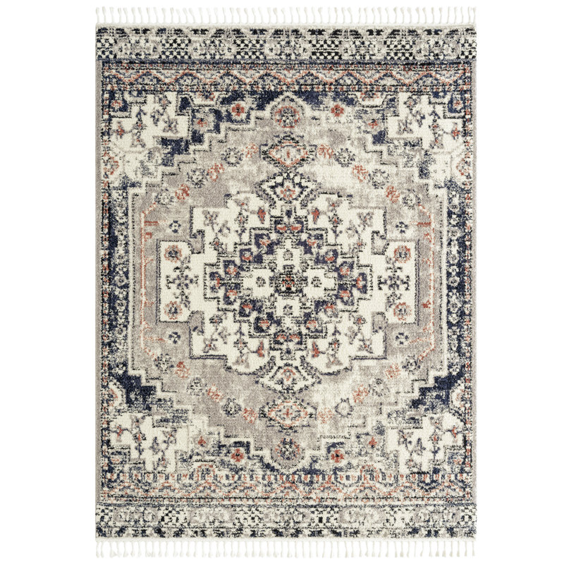 Tapis oriental gris Nahala Sophia, Rectangle 7 pi 10 po x 10 pi 2 po