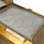 Garcia Nightstand With LED Light And USB Port, Solid Rubber Wood Construction, Modern Bedside Storage Solution
