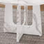 Table de salle à manger de 47,24 po pour 4 personnes - Table de ferme en panneau de fibres à densité moyenne au fini marbre blanc, capacité de 300 lb, facile à assembler pour la cuisine / salle à manger - Table moderne épicée