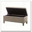 Banc de rangement capitonné à fermeture douce-108286484