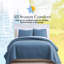 Ensemble de courtepointe surdimensionnée Vilano de Southshore Fine Linens, literie matelassée légère en microfibre doublement brossée et 1 taie d'oreiller, 1 place/1 place XL, bleu couronne-1368851785-1368851801