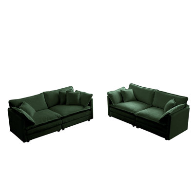 Comfortable 2-Piece Sofa Set For Home Office And Lounge, Enhancing Living Space
