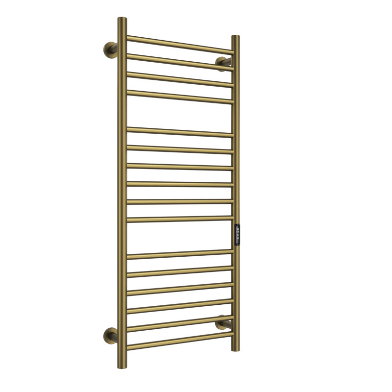 Wall Mount Towel Warmer 16-Bar Electric Towel Rack, Gold