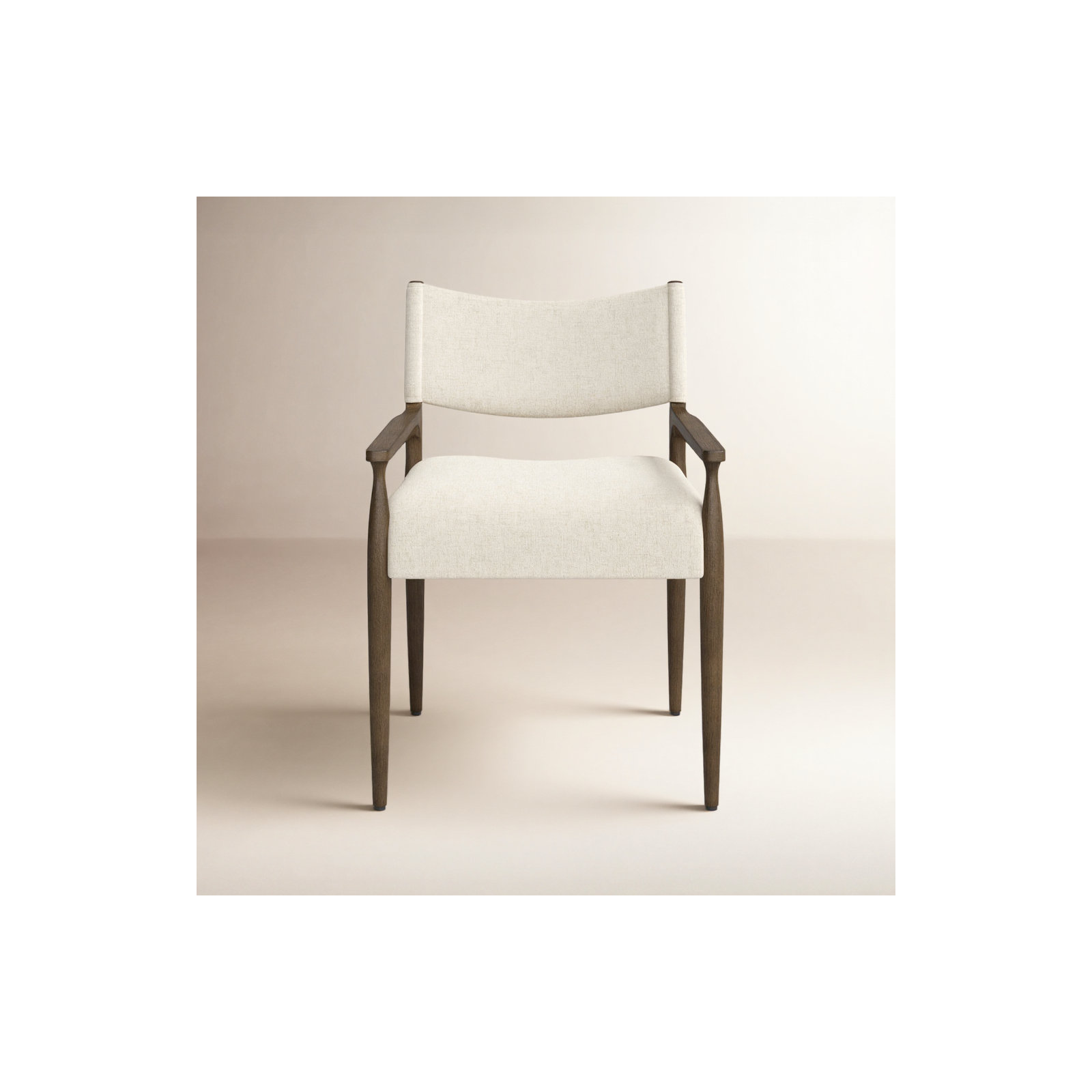 Yokum Dining Armchair, Antique Walnut, Antwerp Natural