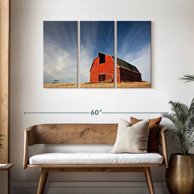 Lilie Old Red Barn In Alberta, 28" H x 45" W