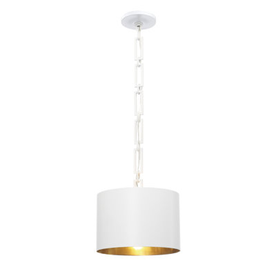 Luminaire suspendu tambour 1 lumière Amea