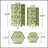 Outdoor Eliana Side Table Set, 2 PCS with Sunburst Cut-Out Design for Patio and Backyard Decor