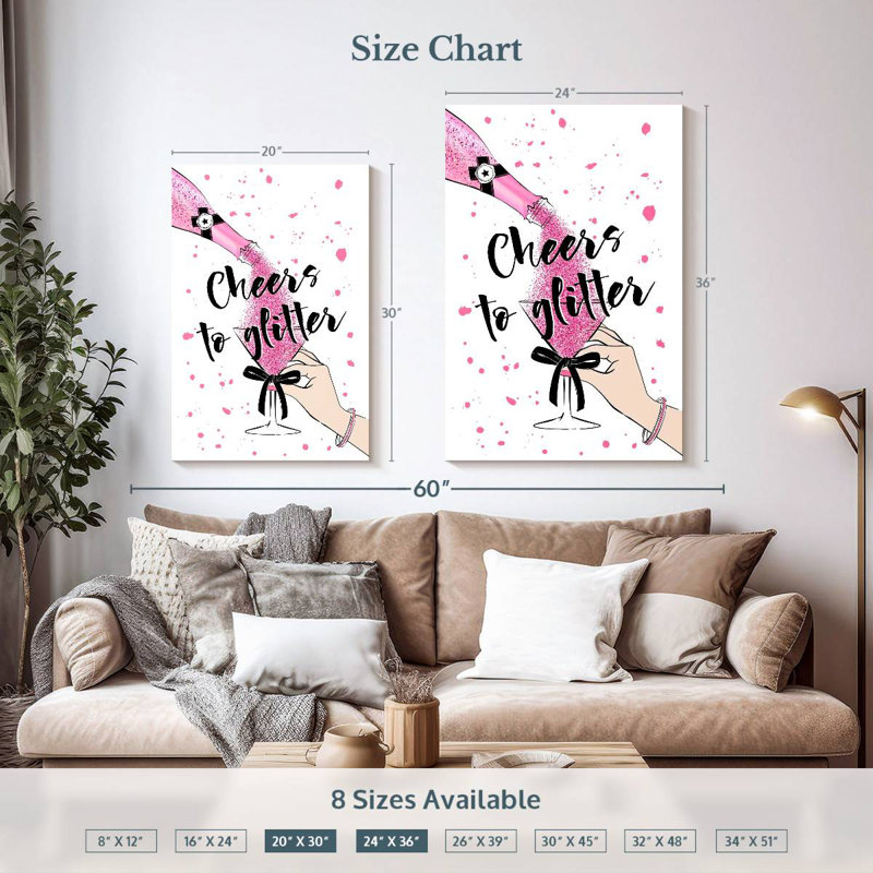 Paillettes Cheers, H 30 po x l 20 po