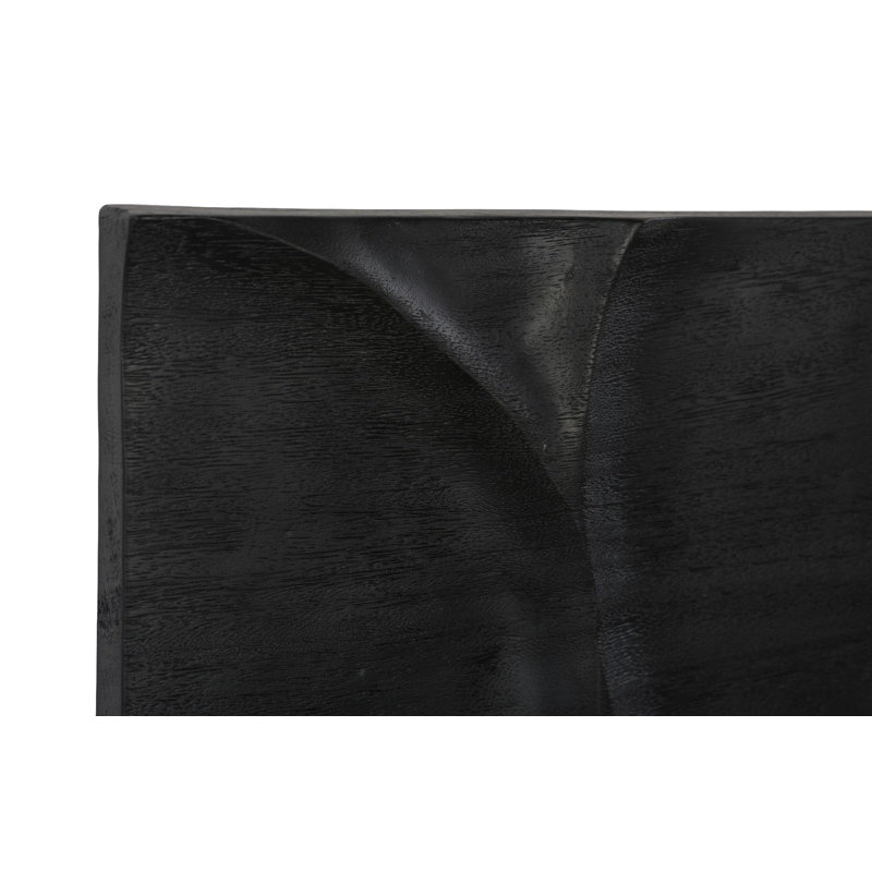 Curve Wall Tile, Wave, Black, Black