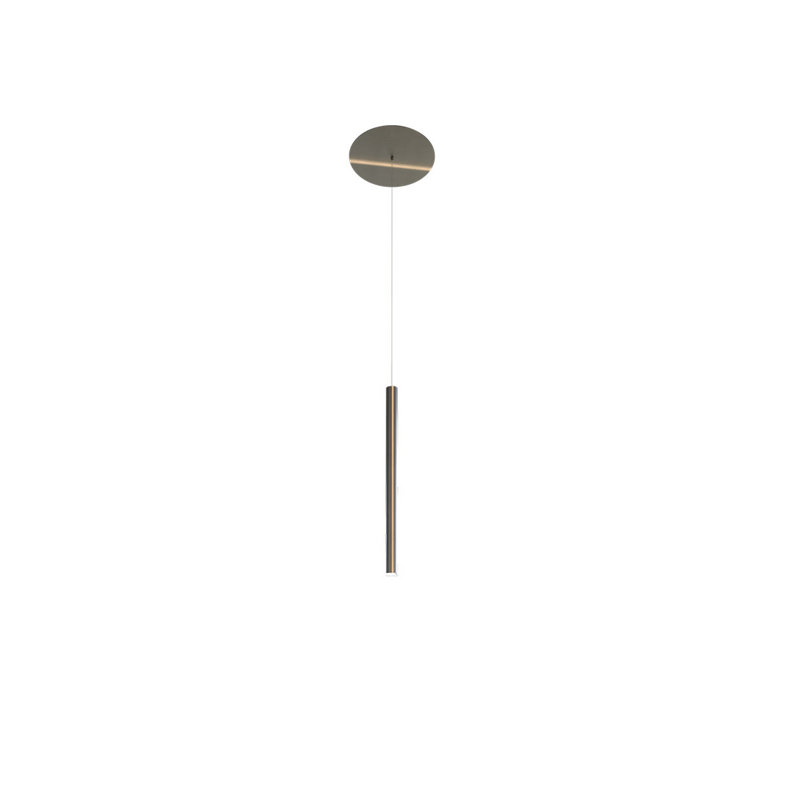 Lungo - Pendant - 1"W x 15.5"H - Dark Matt, Dark Matt, 1"W x 15.5"H