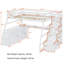 Lit mezzanine avec rangement et escalier Heiki-124128122-69125968
