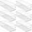 Sorbus 6 Pack Narrow Stackable Clear Storage Bins with Handles