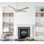Ventilateur de plafond intelligent intérieur / extérieur Elira de 52 pouces, ensemble d'éclairage à DEL à intensité variable et télécommande, fonctionne avec l'assistant Google, Amazon Alexa et les raccourcis Siri.-1683624125-1683624112-1683624121