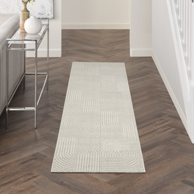Tapis d'intérieur moderne ivoire Coedy