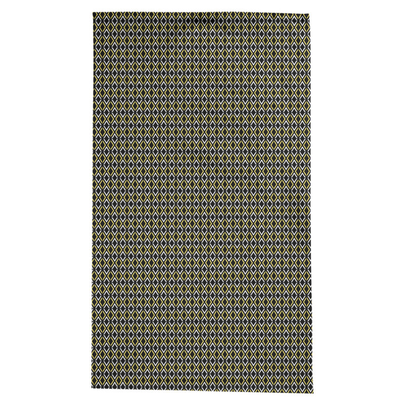 Nappe arrow losanges Leffel, Noir / jaune