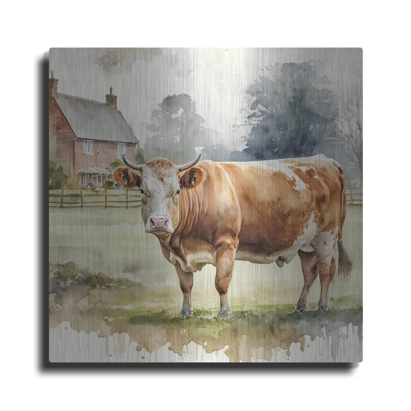 «At Home» par The Golden Valley sur métal, H 36 po x l 36 po