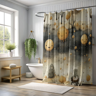 Rideau de douche Dark Autumn - Premium