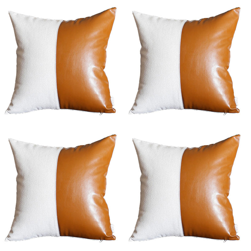 HomeRoots Mike And Co. Reversible Pillow Cover (Set of 4)