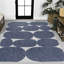 Tapis d'intérieur / extérieur bleu marine / crème à motif géométrique moderne Oliver-1090369629