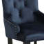 Chaise d'appoint rembourrée en velours Varian II avec structure robuste et design élégant pour un confort moderne