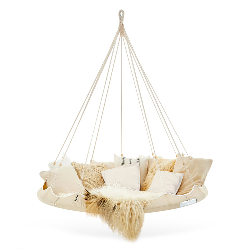 3 Person Porch Swing, White