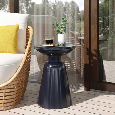 Table de bout d'extérieur en métal - Grand