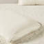 3 pièces de couvre-lit grand crème - coin fendu, plissé, microfibre, rembourrage 100%, charme de la crème plissée d'angle, apparence exquise-116011421-116011422