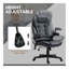 Fauteuil de massage chauffant à haut dossier, fauteuil chauffant, noir