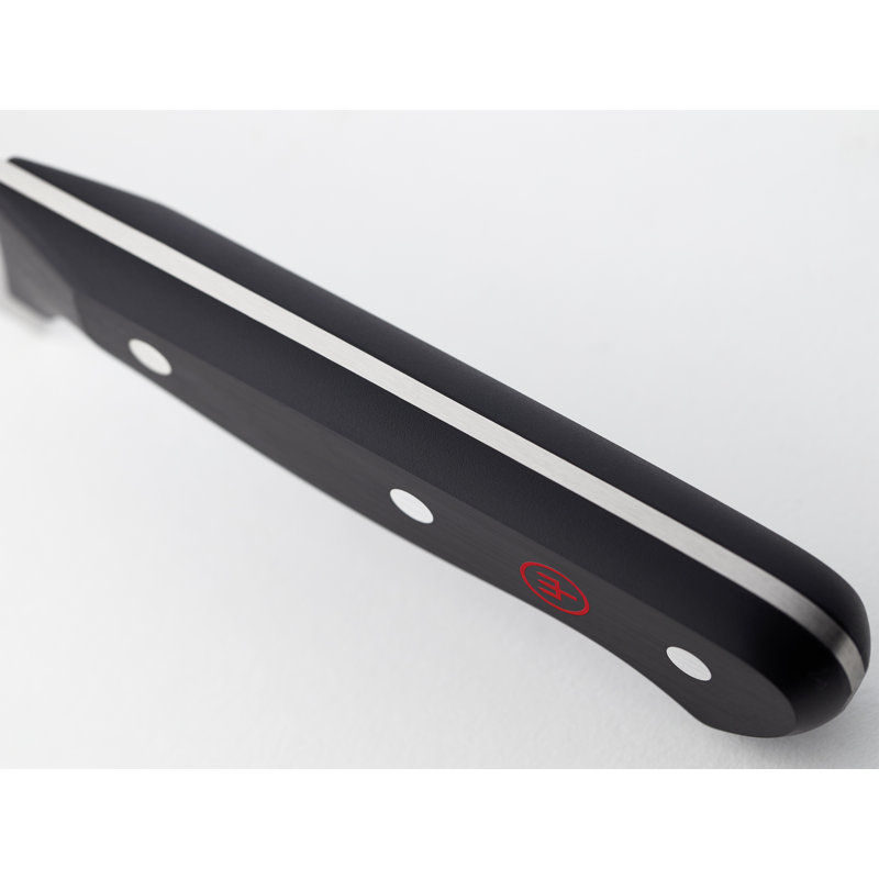 WÜSTHOF Gourmet 7" Hollow Edge Santoku Knife, Black