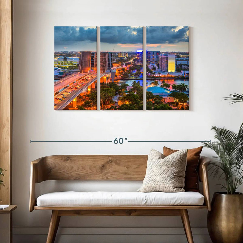 Nicci Fort Lauderdale Drawbridge, 28" H x 45" W