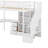 Twin Size Loft Bed With Desk And Drawers-377568926