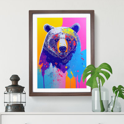 Colourful Bear No.1 - Wall Art