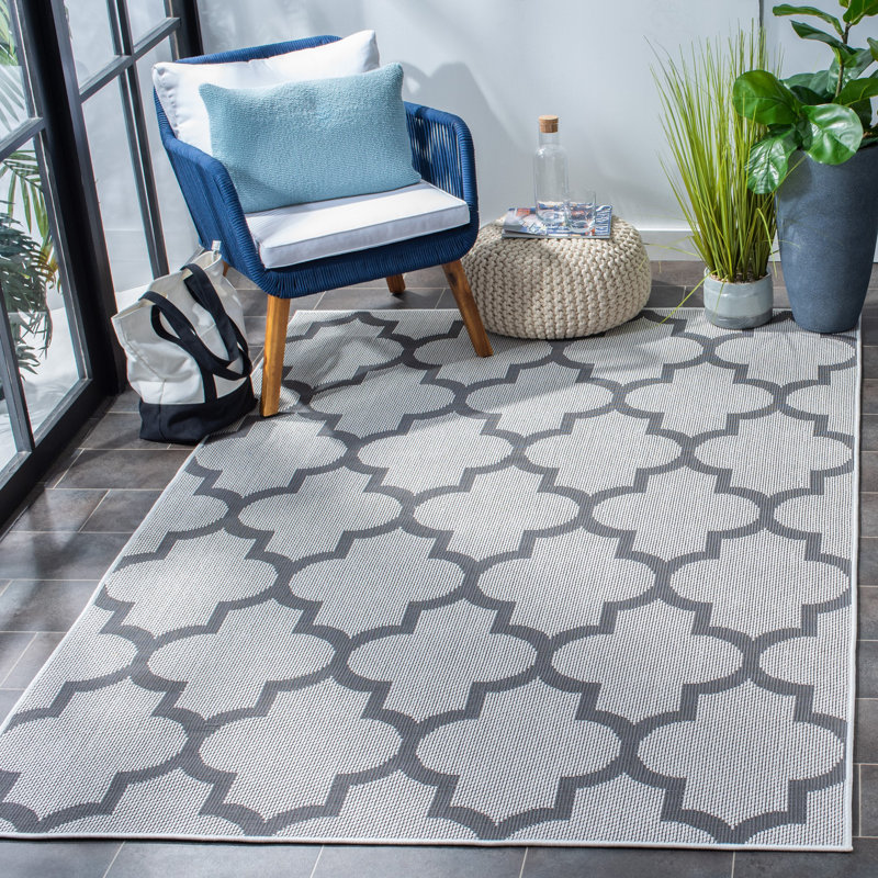 Murielle Performance Machine Washable Geometric Indoor/Outdoor Area Rug, Rectangle 8' x 10'