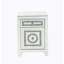 Table d'appoint en miroir et faux Dimaonds