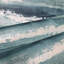 Aquarelle, coups de pinceau, Moseley, vagues, bleu, turquoise, bleu marine, blanc, bord de mer, papier peint, 3D-31301393