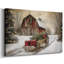 Village of Warm Lantern Promise - Toile tendue avec châssis de qualité supérieure-544276620