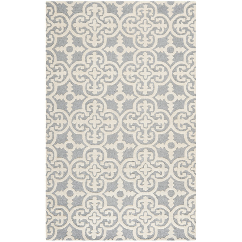 Tapis ikat en laine touffeté à la main Cambridge, Rectangle 4 pi x 6 pi