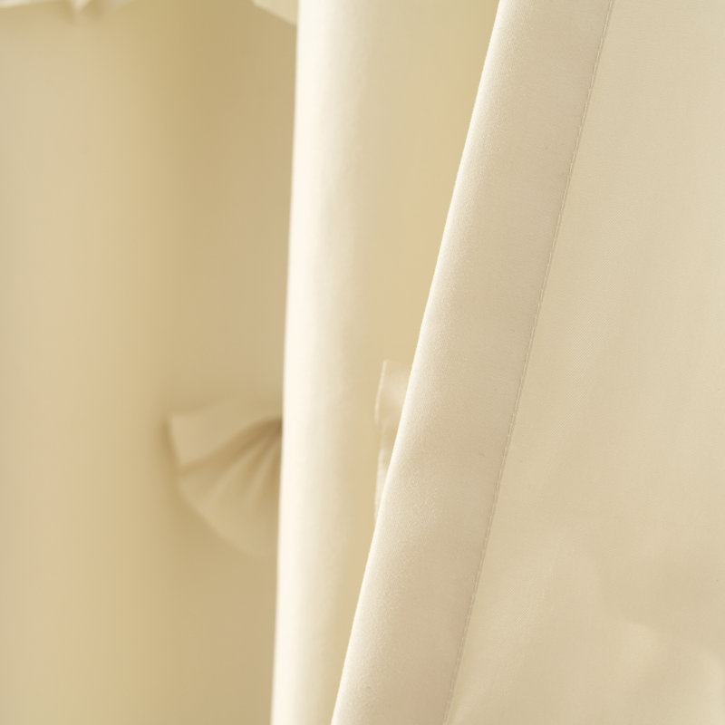 Navy Sheer Polyester Rod Pocket Window Curtain Panel 54"W x 63"L
