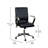 Mid-Back Designer Upholstered Swivel Executive Office Chair with Armrests-1860959590-1860959584