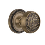 Rope Rosette with Craftsman Door Knob