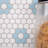Perfection 1“ x 1" Porcelain Honeycomb Mosaic Wall & Floor Tile-98546888