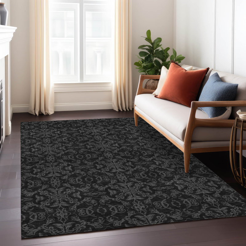 Mahaney Washable Oriental Indoor / Outdoor Area Rug , Rectangle 3' x 5'
