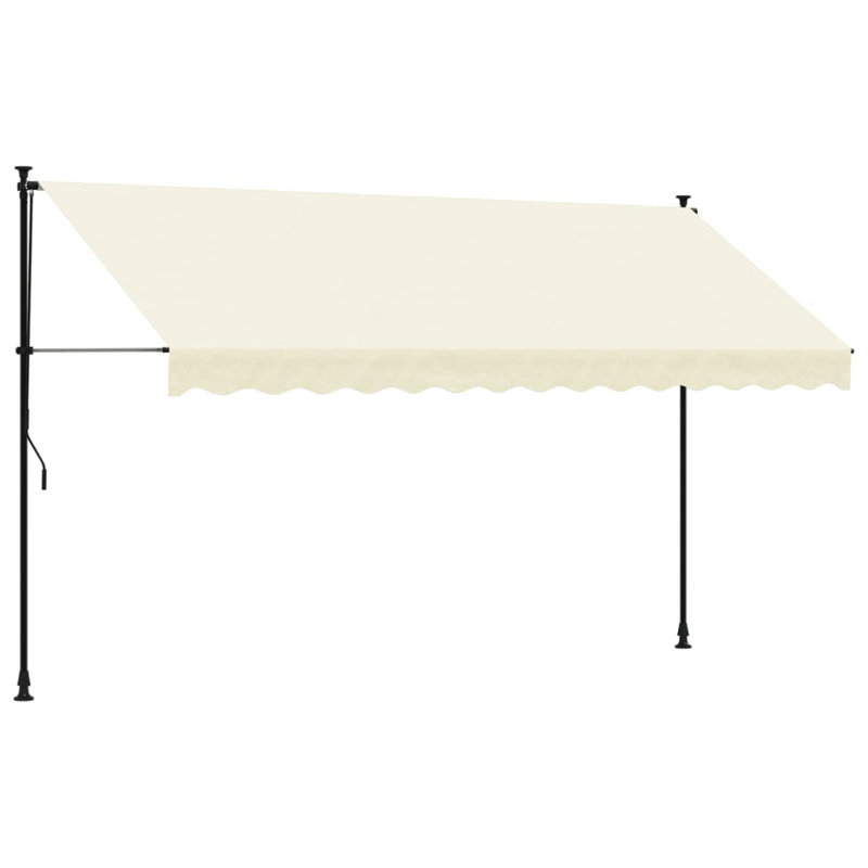 Replacement Fabric For Awning Valance, 350cm W x 150cm D, Solid Colour, Cream